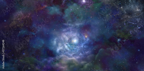 Outer Space Nebula Website Header