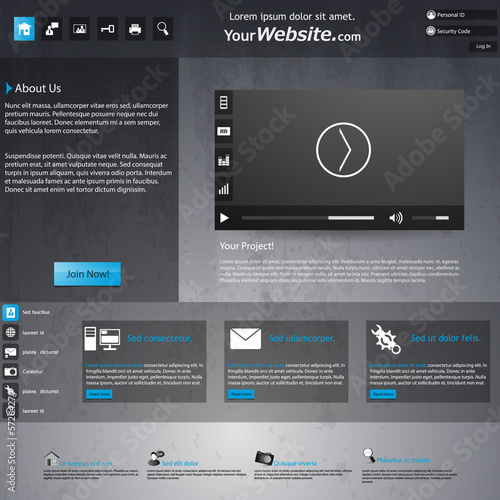 Modern Website Template Design
