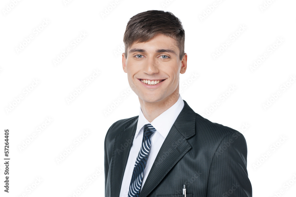 Young handsome business man with great smile