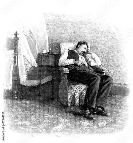Man : Sleeping - Sieste photo