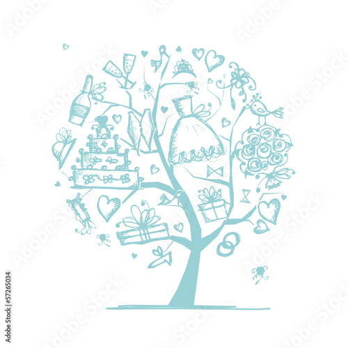 Wedding tree concept for your design