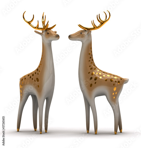 Deer figurines