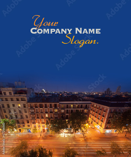 Aerial view of Madrid, by n...