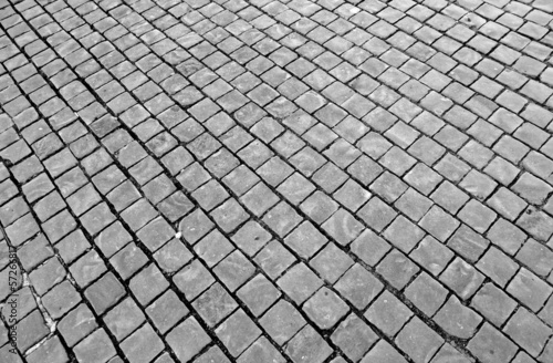 paving with cobblestones in St. Peter's square