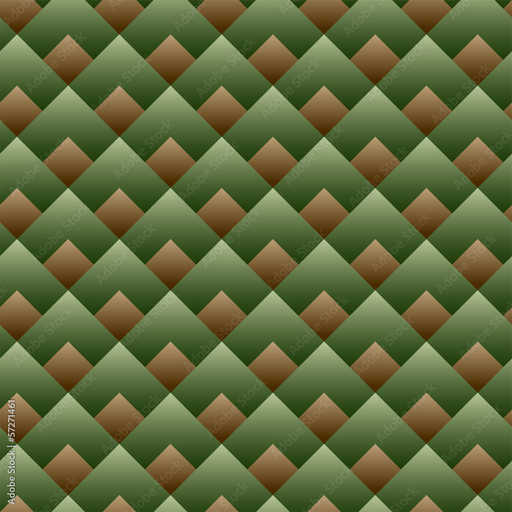 Obraz premium Vector - Seamless Square Pattern Green Set