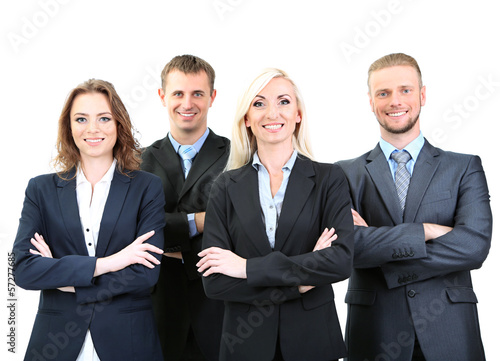 Group of business people is...