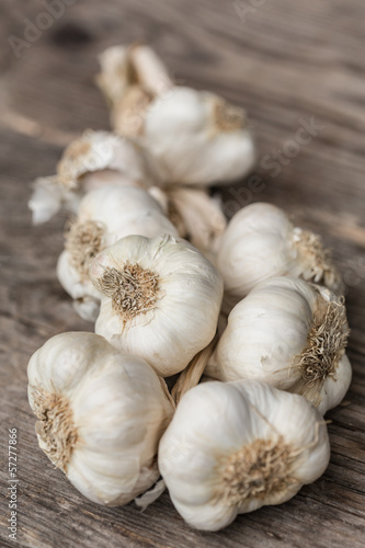 Close up of garlic bunch