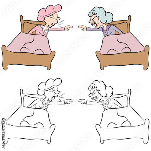 Fightling Elderly Roommates