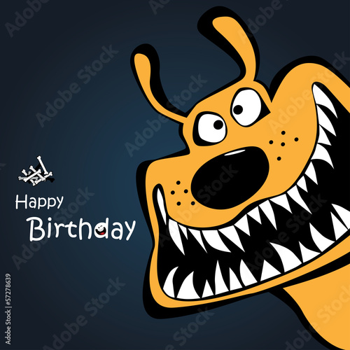 Happy Birthday dog card