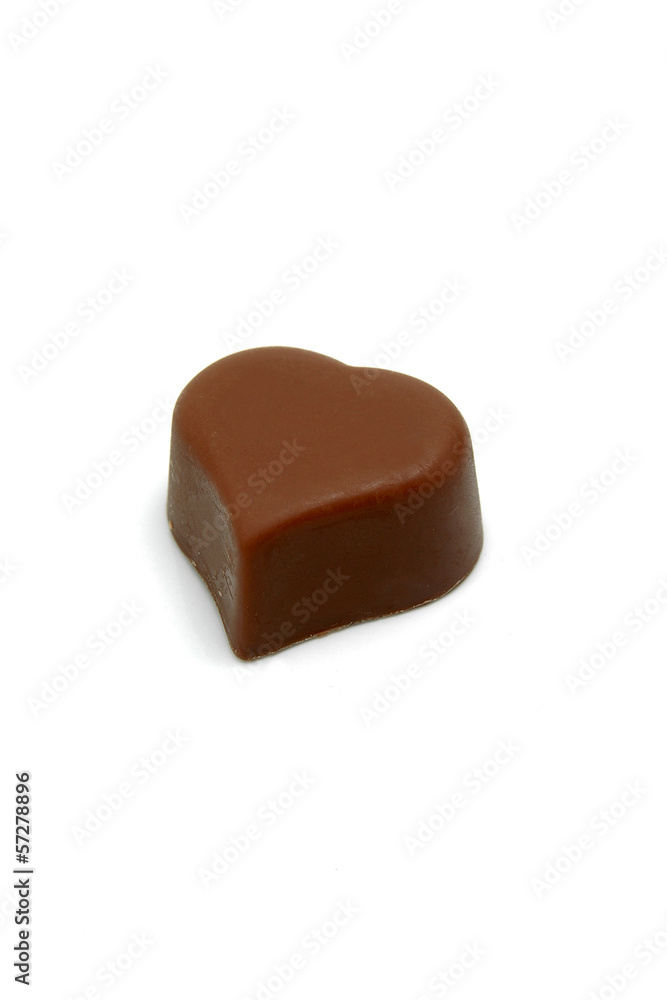 Obraz premium Bombón con forma de corazón