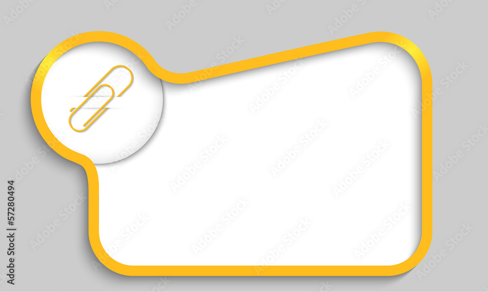 yellow text box with paper clip yellow text box with paper clip