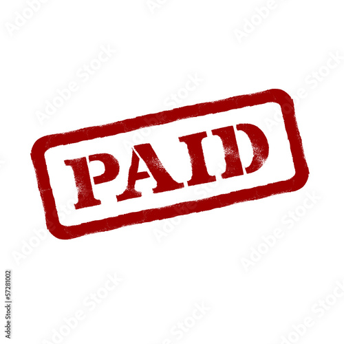 Paid. Vector format