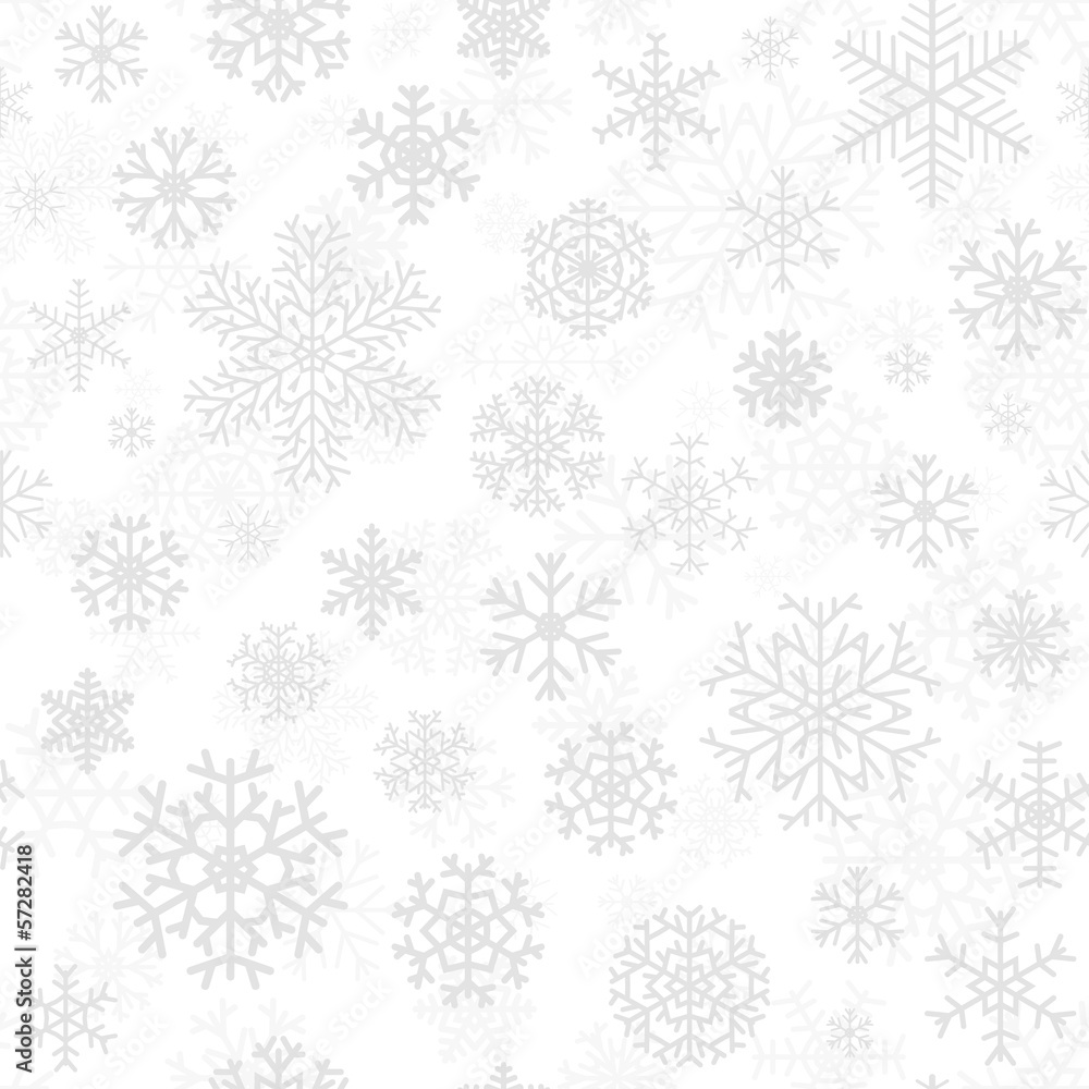 Christmas seamless pattern with gray snowflakes Christmas seamless pattern with gray snowflakes