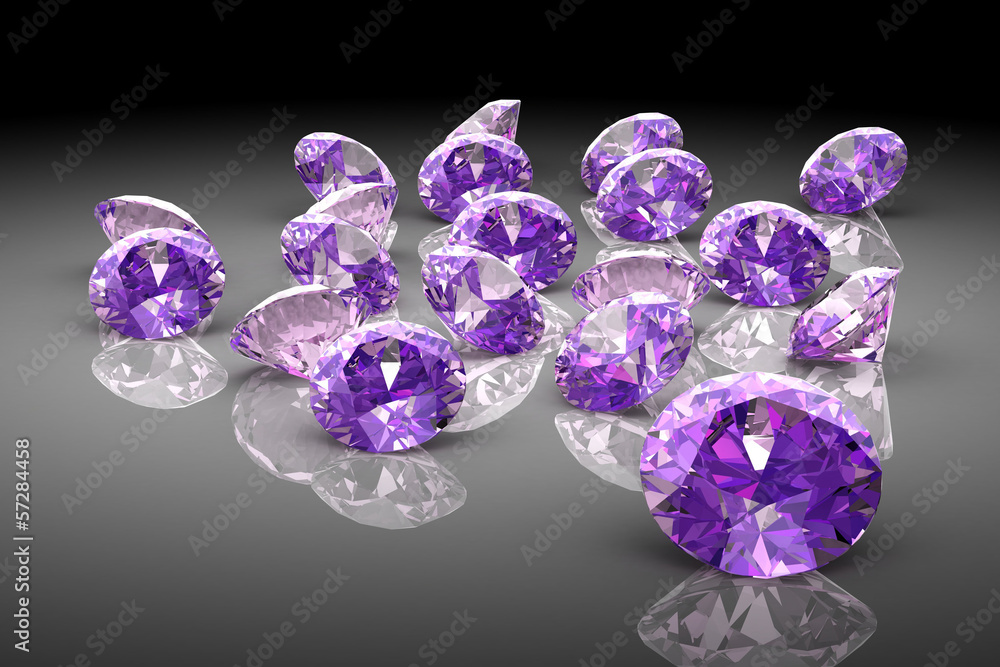 amethyst (high resolution 3D image) amethyst (high resolution 3D image)