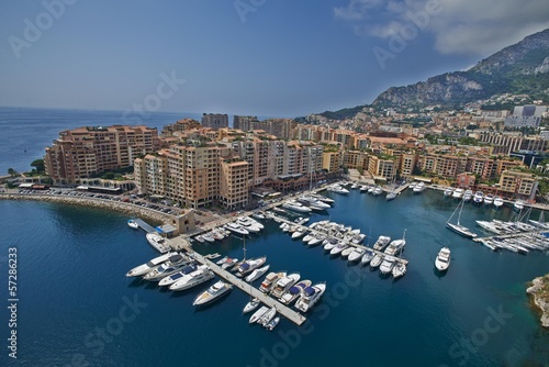 Monaco Montecarlo principality aerial view