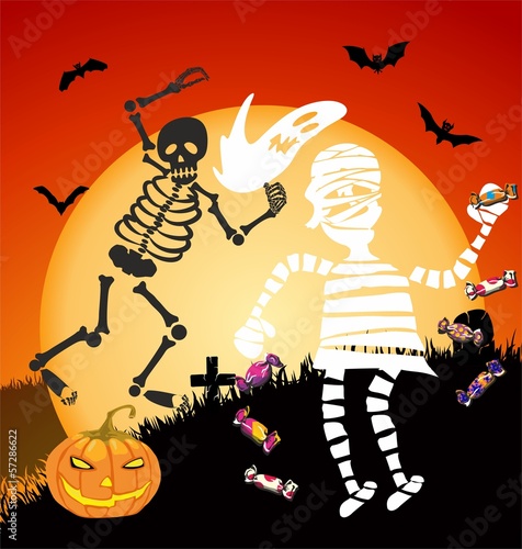 Cukierki na Halloween,