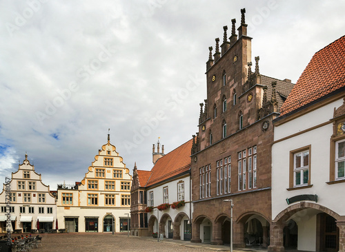 historical houses in Lemgo, Germany