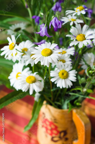 Bouquet of beautiful summer flowers  close-up