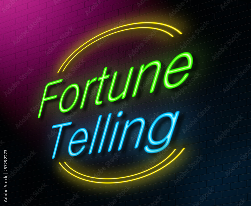 Fortune telling concept. Fortune telling concept.