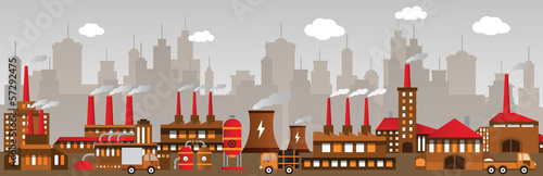 Factory in the city