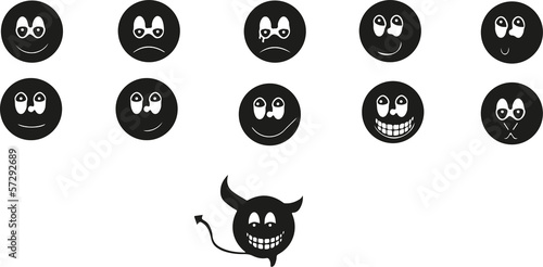 Smiley Paket - Neutral Schwarz