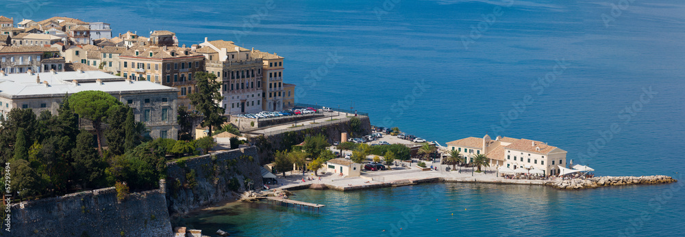 Top view on the city of Corfu Kerkyra