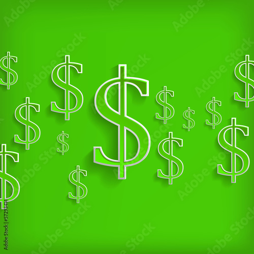 Background with dollar symbols