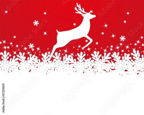 Merry Christmas background with snowflakes