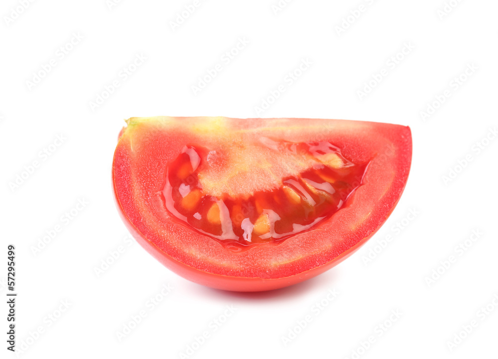 Piece of red ripe tomatoes Piece of red ripe tomatoes