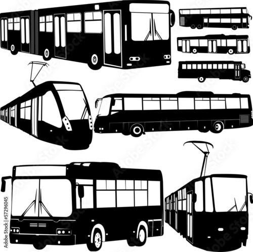 urban transportation collection 1 - vector