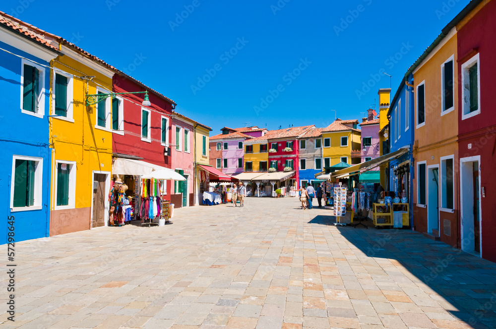 Fototapeta premium Maisons de Burano à Venise