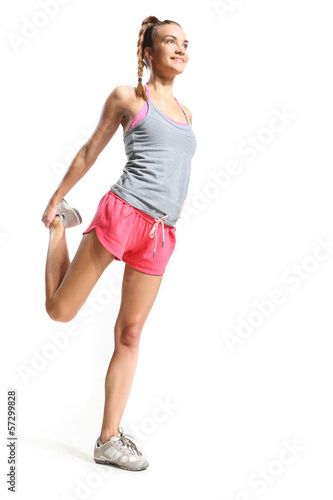 kobieta ćwiczy równowagę
