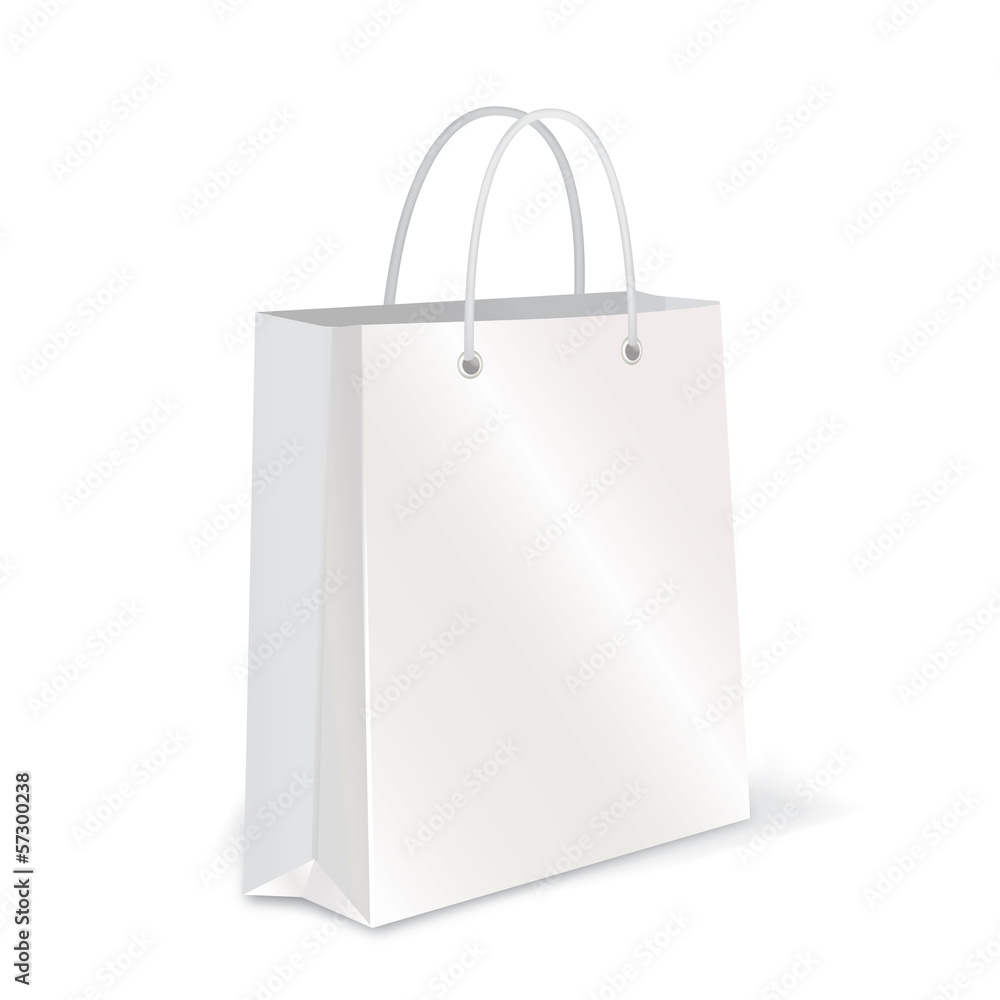 Empty Shopping Bag isolated. Vector illustration Empty Shopping Bag isolated. Vector illustration