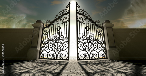 Fotografia Heavens Open Ornate Gates