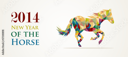 Chinese new year of the Horse illustration vector file.