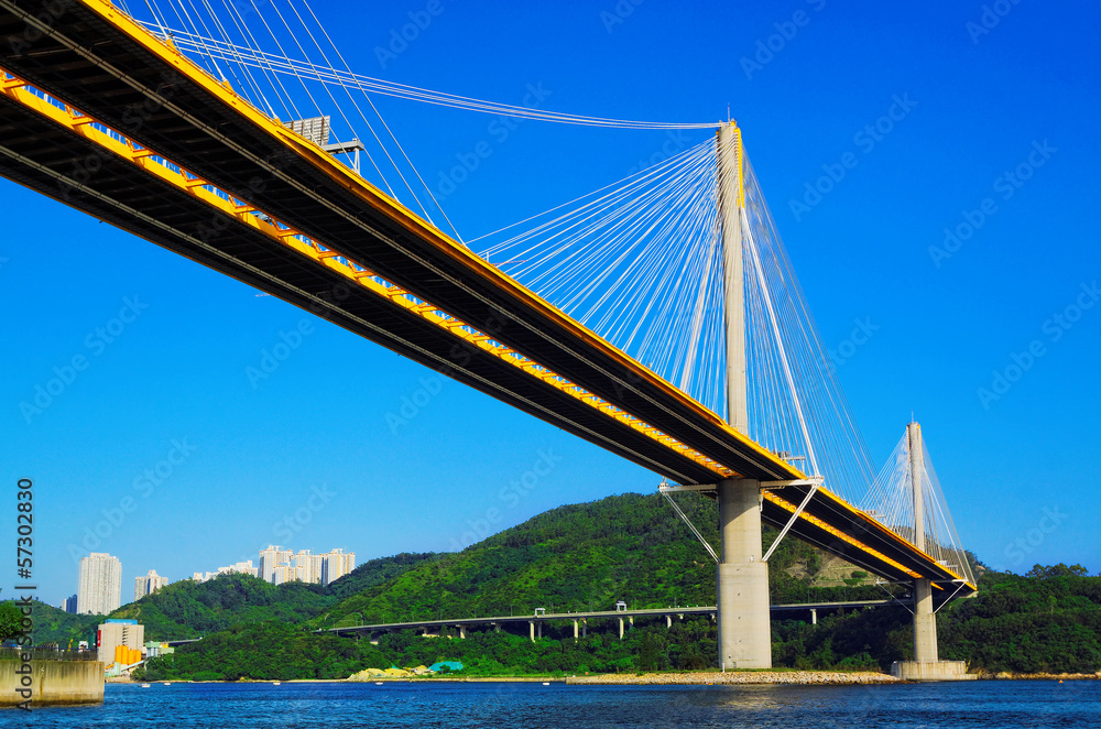 Fototapeta premium Ting Kau bridge, Hong Kong