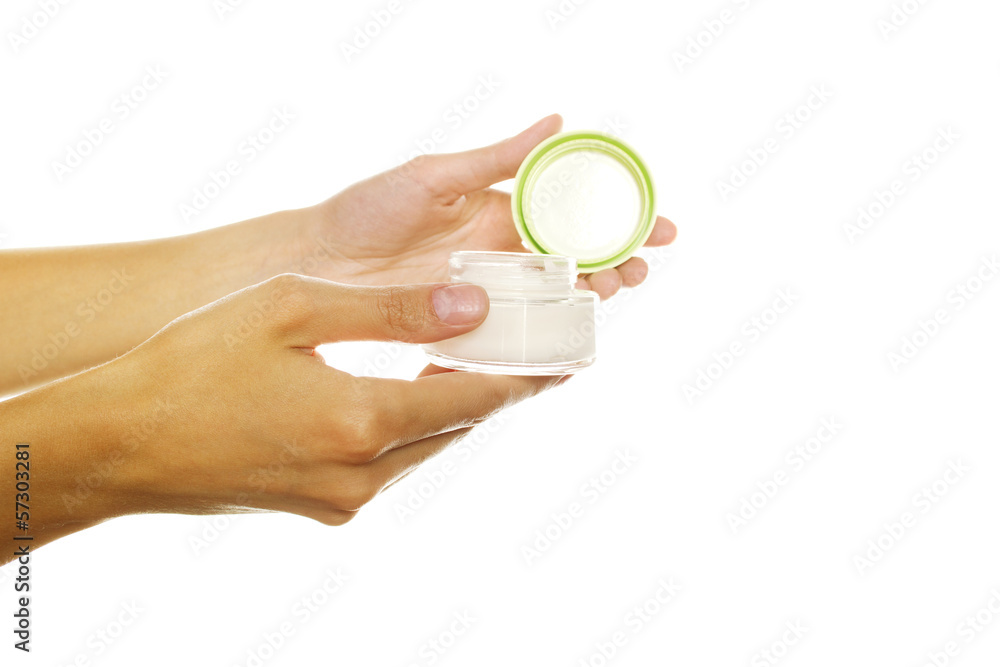 Bank of the cream into women hands Bank of the cream into women hands