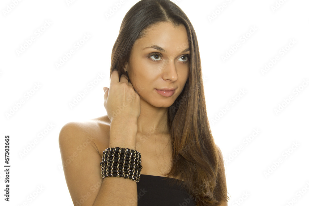 Beautiful woman with a bracelet Beautiful woman with a bracelet