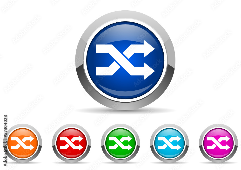 aleatory icon vector set aleatory icon vector set