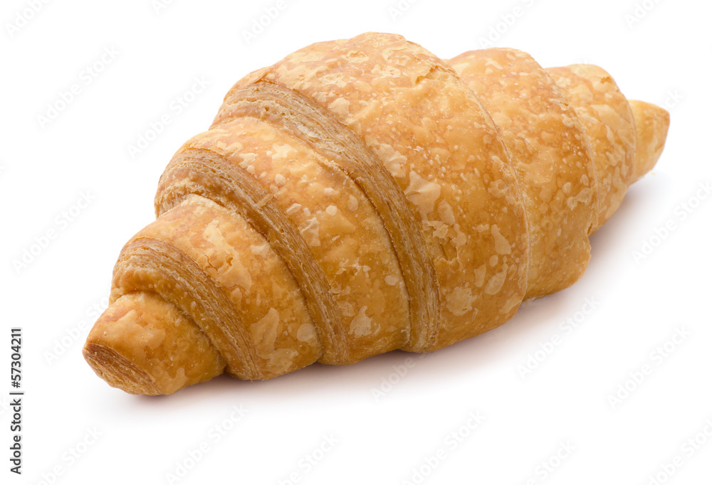 Single fresh croissant