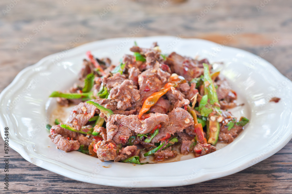 Pork with pepper. Pork with pepper.