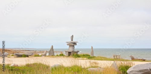 Inuksuk at the shore