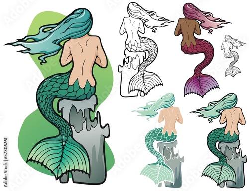 fantasy mermaid with variations
