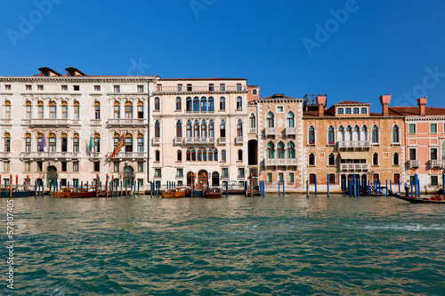 Venice, Grand Canal view, Italy. Sunny day