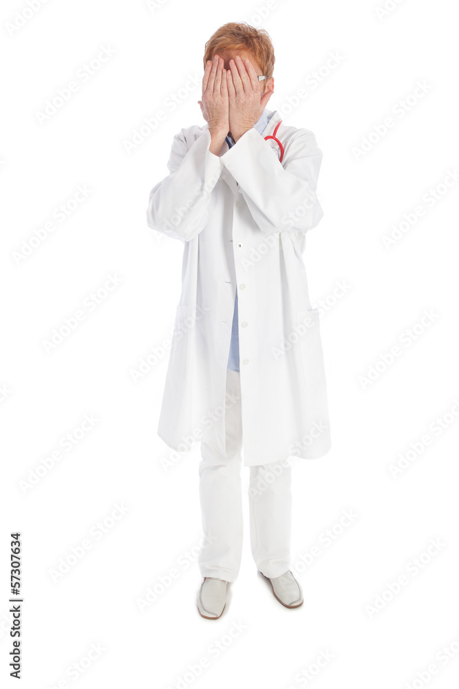 frustrated female doctor