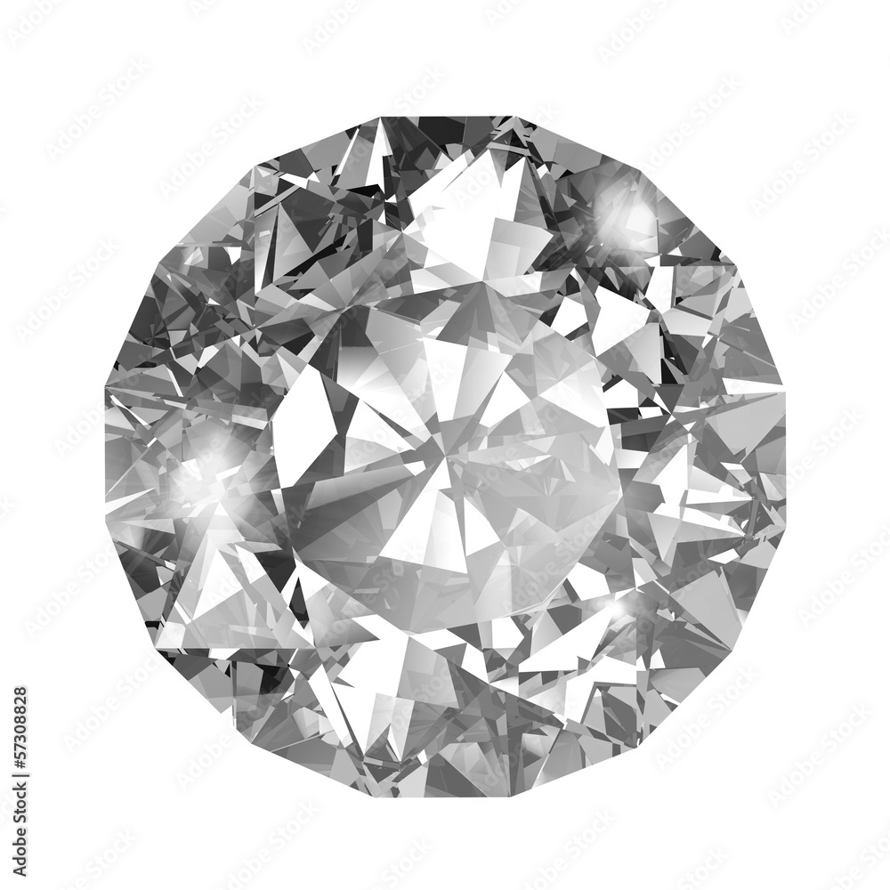 Fototapeta premium Diamond on white