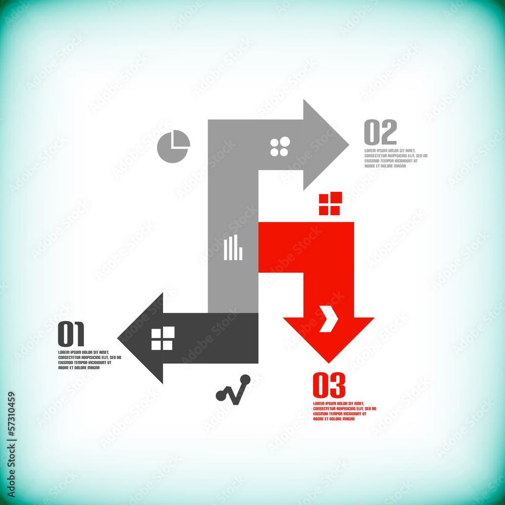 Modern arrow business abstract design template Modern arrow business abstract design template