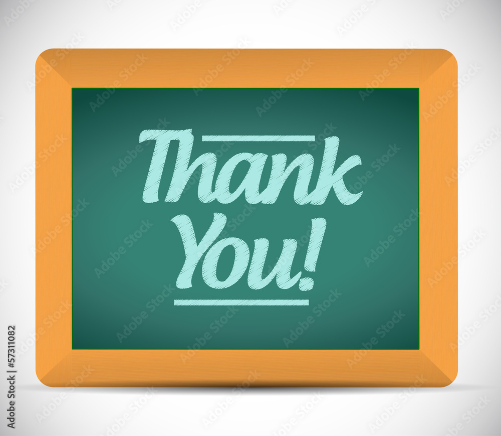 thank you message written on a chalkboard thank you message written on a chalkboard