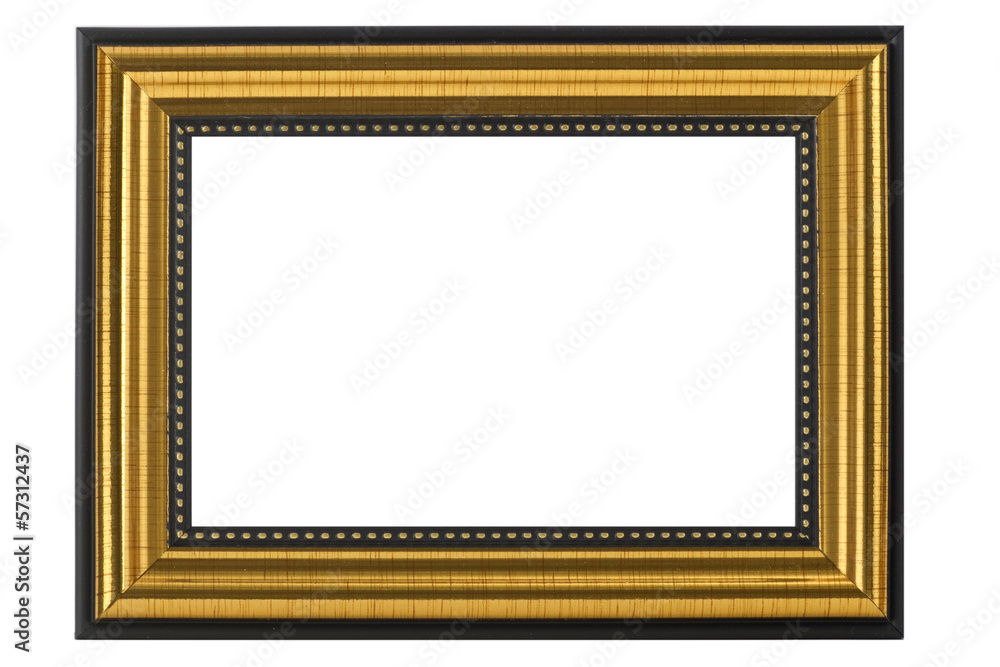 Fototapeta premium Goldener Bilderrahmen