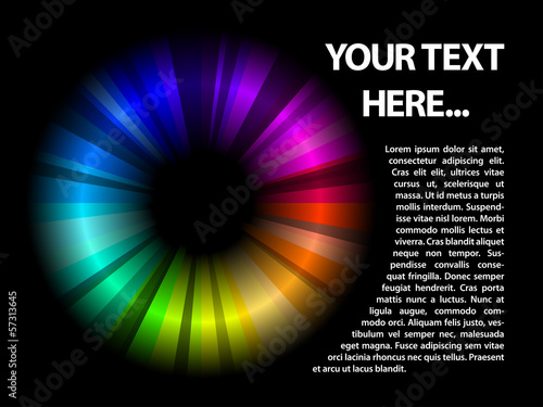abstract rainbow circle background